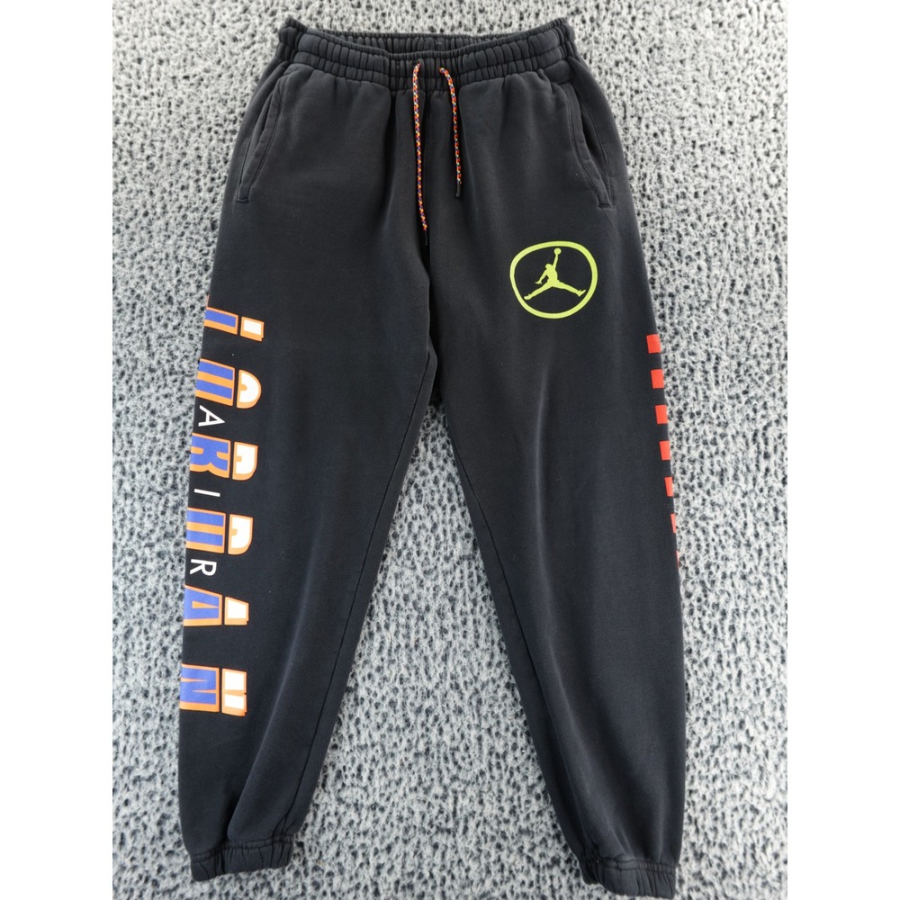 Jordan Sportswear Sweatpants Black Joggers Mens Size S Jumpman Logo Athletic‎